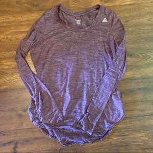2 for $10 | Reebok Purple Long Sleeve Workout Top | Size Medium